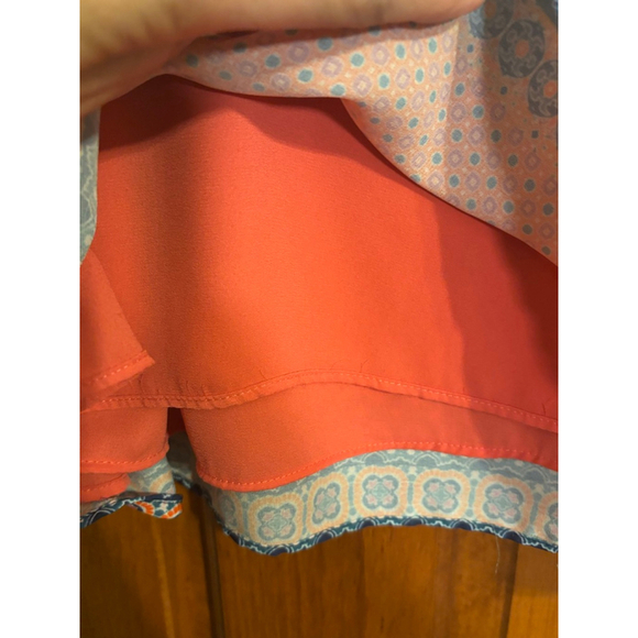 Willi Smith Boho Print Sleeveless Shift Dress M Lined Summer Festival Beach - Picture 4 of 6